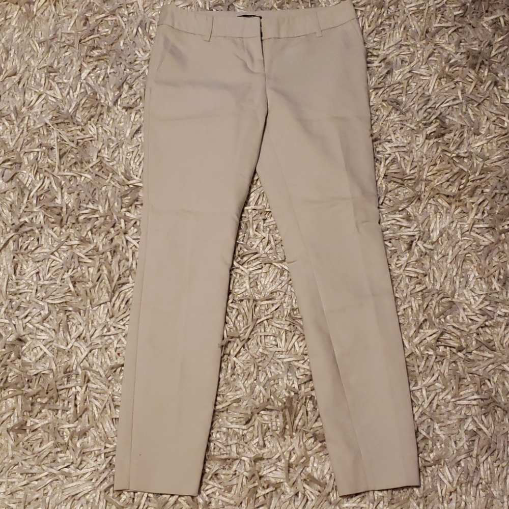Cream colored trouser pants